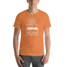 Load image into Gallery viewer, I'm a Stark but a wildling in the streets Unisex T-Shirt