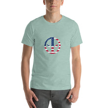 Load image into Gallery viewer, Reflective 3M Deadpool Retro USA Flag Unisex T-Shirt