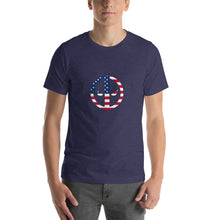 Load image into Gallery viewer, Reflective 3M Deadpool Retro USA Flag Unisex T-Shirt