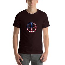 Load image into Gallery viewer, Reflective 3M Deadpool Retro USA Flag Unisex T-Shirt
