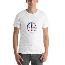 Load image into Gallery viewer, Reflective 3M Deadpool Retro USA Flag Unisex T-Shirt
